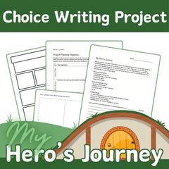 My Hero's Journey Writing Project with Choices for Differentiation
